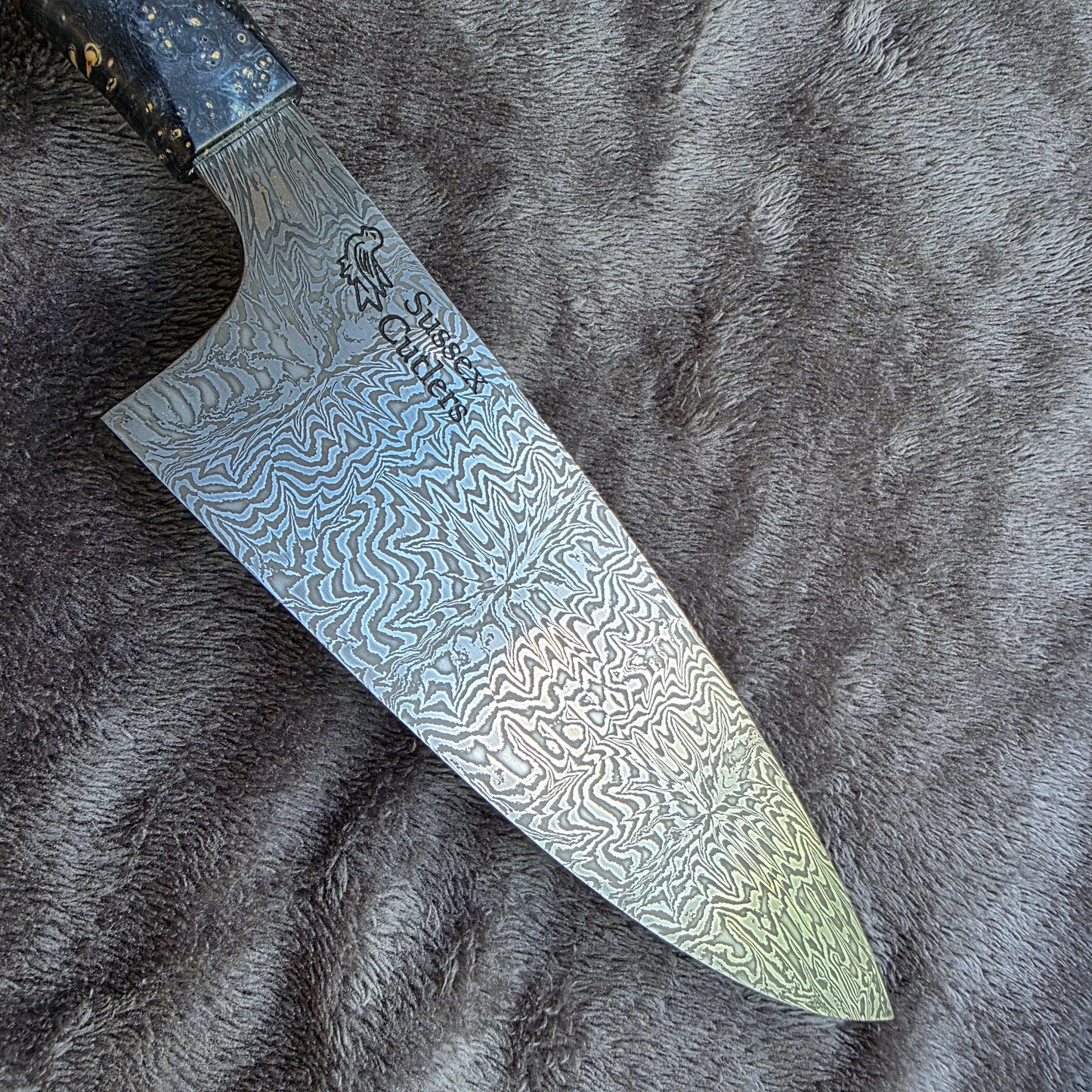 180mm Mosaic Explosion Damascus Chef