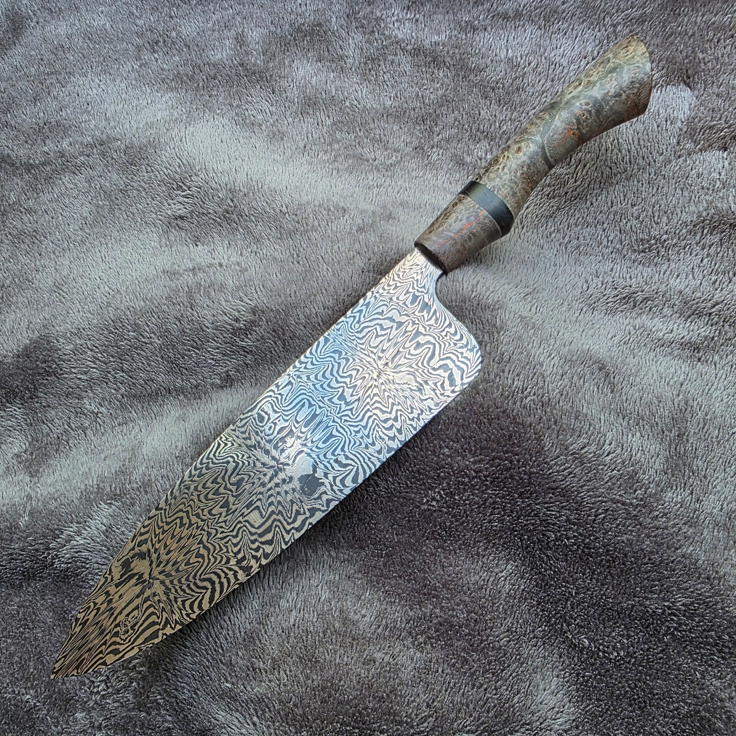 175mm Mosaic Explosion Damascus Chef