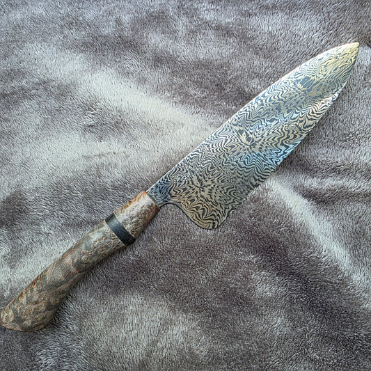 175mm Mosaic Explosion Damascus Chef