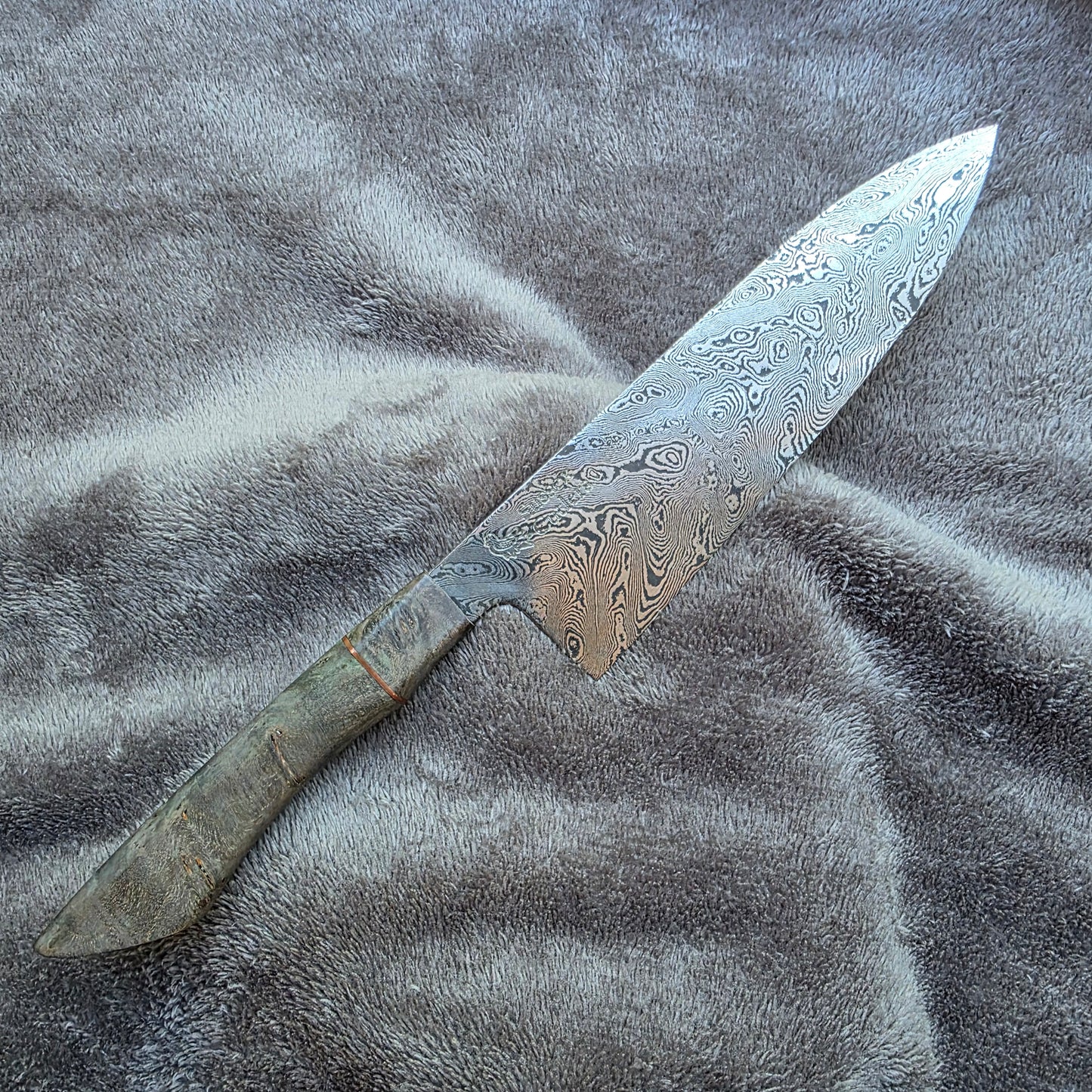195mm Chevron Damascus Chef