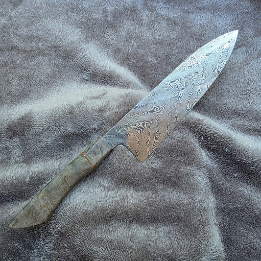 195mm Chevron Damascus Chef